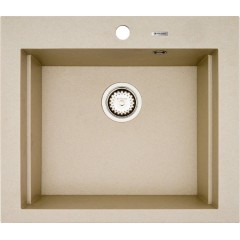 Pyramis Pyragranite Siros Υποκαθήμενος Νεροχύτης Γρανίτη Ματ Dark Beige 57x51.5cm 070201101